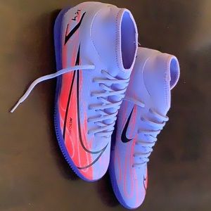 Nike Mbappe Mercurial Superfly indoor soccer shoes.